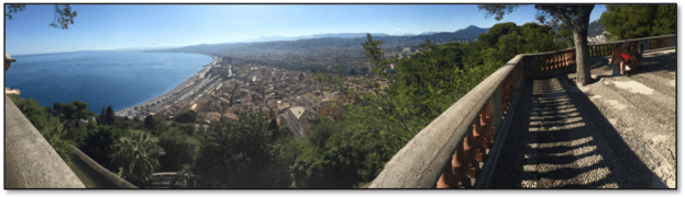 View of Nice from Parc de la Colline du Château